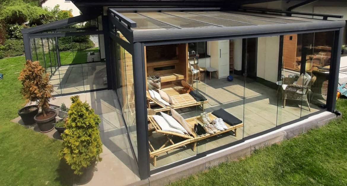projekt przeszklonej werandy